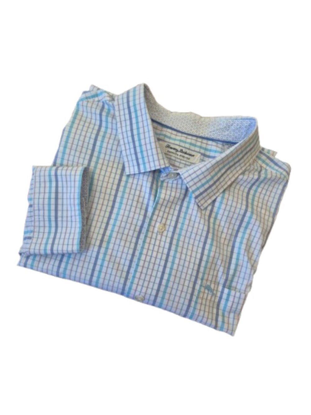 Tommy Bahama Sarasota Stretch Plaid Big & Tall Shirt Size 2XLB